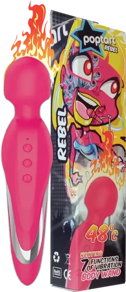 Celebrity Knights Rechargable Warming Body Wand Rebel Pink Vibrators