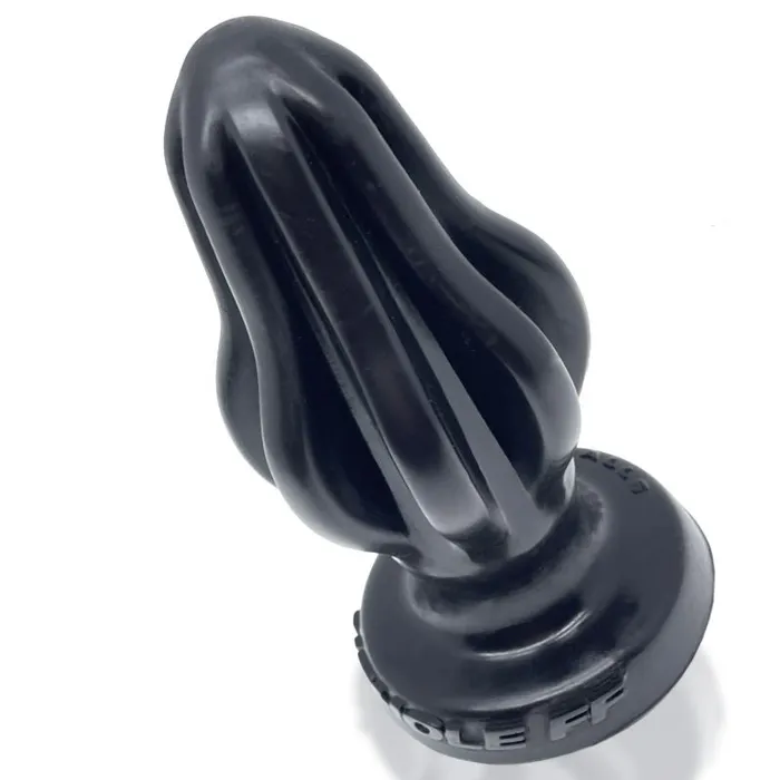 Finned Butt Plug Airhole1 Small Black Oxballs Anal