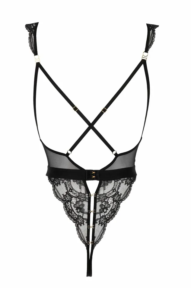 Le Pop Lingerie Anal Atelier Amour Evasion sensuelle StringBodysuit Black