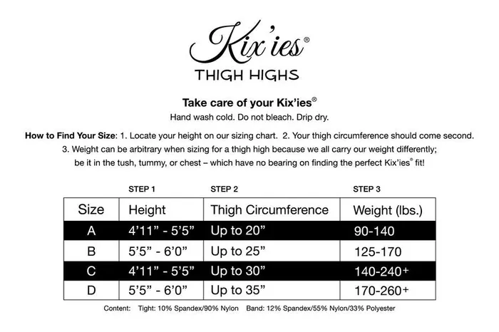 Kixies Holly Sparkle Thigh High Cranberry B Kixies INC Female Sex Toys
