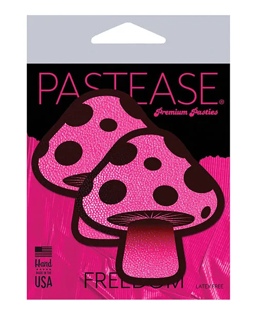 Pastease Premium Shroom Neon Pink Os Pastease Vibrators