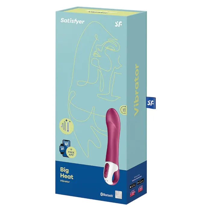Vibrators Satisfyer Satisfyer Big Heat Smart Vibrator Vibrators Satisfyer Satisfyer Big Heat Smart Vibrator
