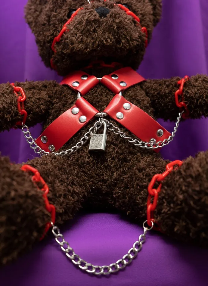 Handcuffs Restraints The Kinky Peach Rupert the Bondage Bear