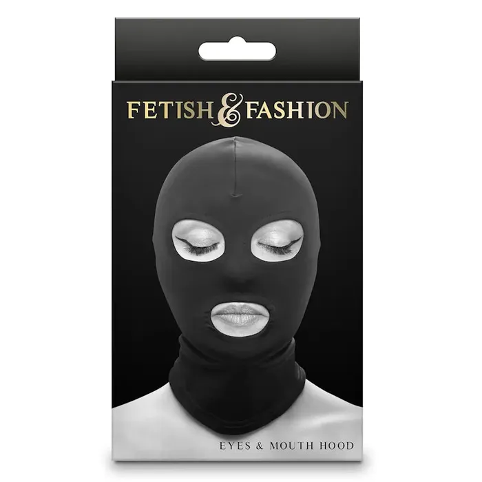 NS Novelties Vibrators Fetish Fashion Eyes and Mouth Hood