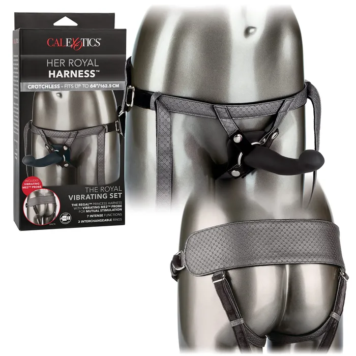 Calexotics Se1565703 Her Royal Harness The Royal Vibrating Set CalExotics Female Sex Toys Calexotics Se1565703 Her Royal Harness The Royal Vibrating Set CalExotics Female Sex Toys