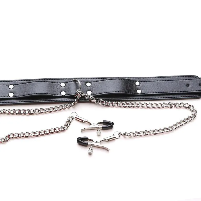 House of Dasein Couples Nipple Clitoral Toys Slave Collar Nipple Clamps Chains Bondage Kink Bdsm Fetish Restraints