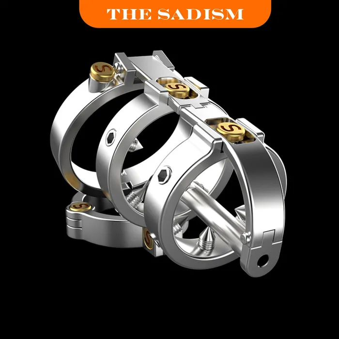 Male Sex Toys CHASTITY CAGE CO New Steampunk Series The Sadism Chastity Device