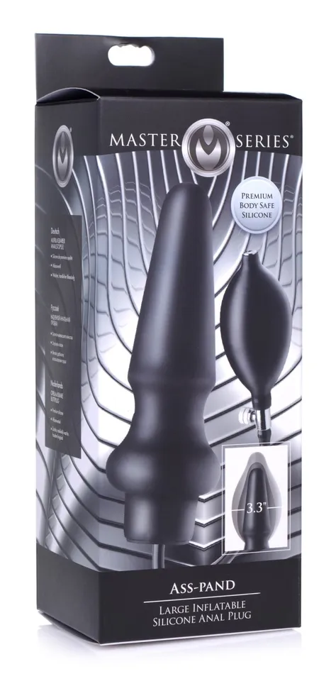 Male Sex Toys Master Series AssPand Large Inflatable Silicone Anal Plug Male Sex Toys Master Series AssPand Large Inflatable Silicone Anal Plug
