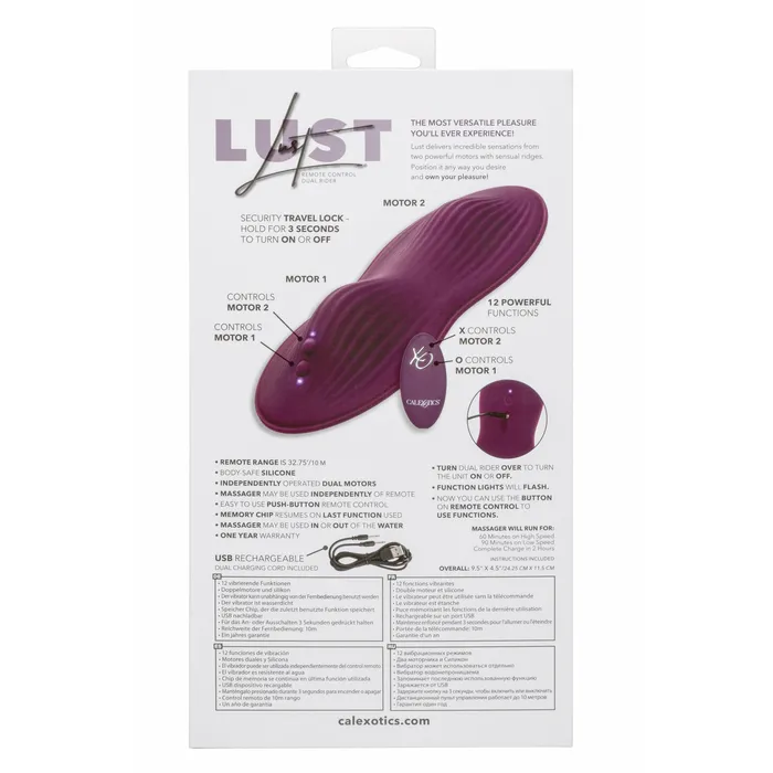 CalExotics Lust Remote Control Dual Rider Female Sex Toys
