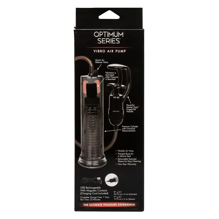 CalExotics Male Sex Toys Optimum Series VIBRO AIR PUMP Rechargeable Penis Pump