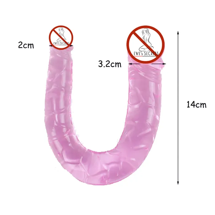 Double Head Rubber Penis for Women Adult Sex Toy for Vagina Stimulate EVEs SECRETS Male Sex Toys
