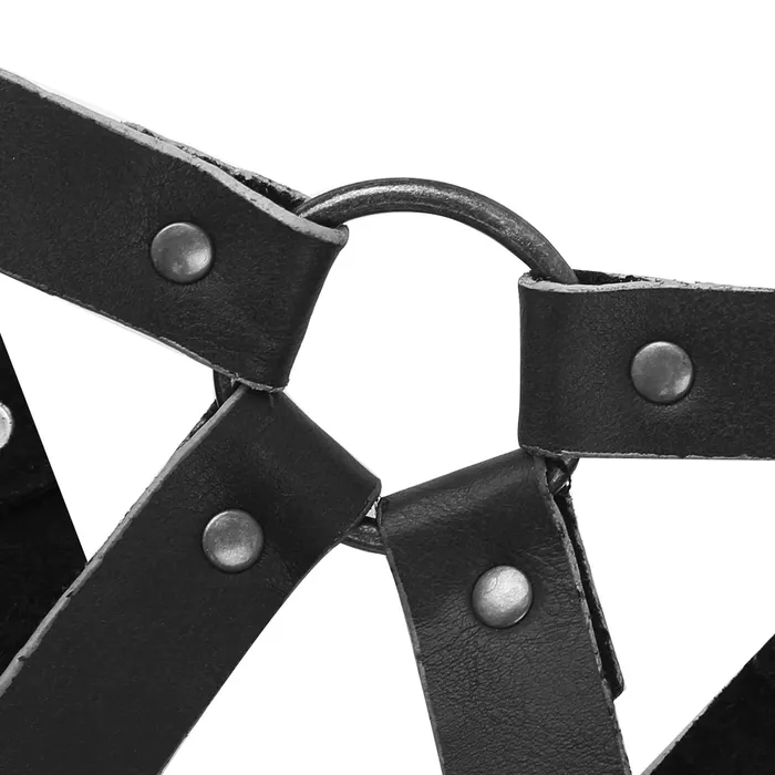 Female Sex Toys Mens PU Leather Chest Harness in Steampunk Style Cosplay XShaped Bondage with Shoulder Armors EVEs SECRETS