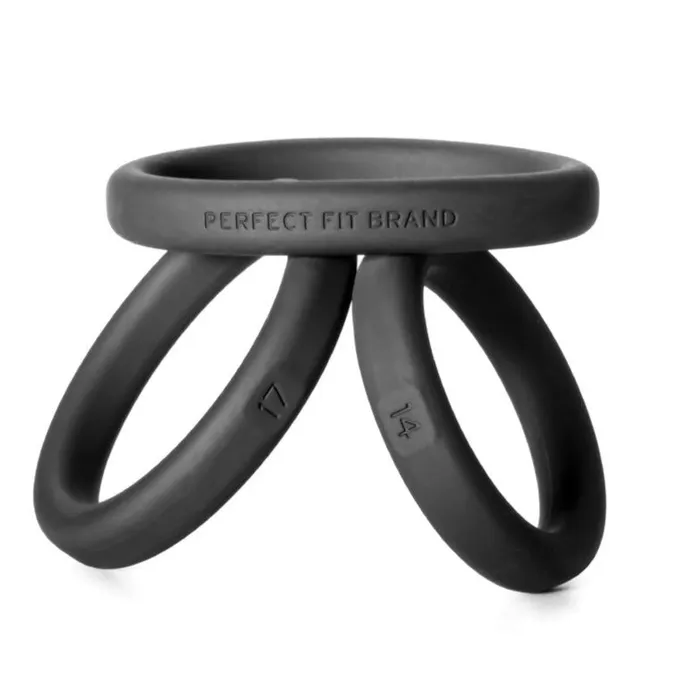 LonBrook Couples XactFit Silicone Rings 3 Ring Kit