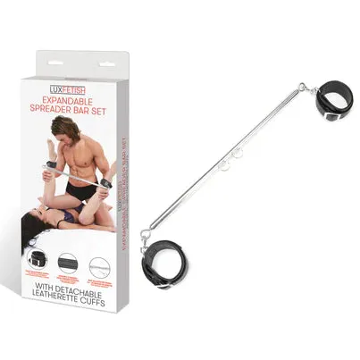 LUX FETISH Anal 4 CUFF EXPANDABLE SPREADER BAR SET