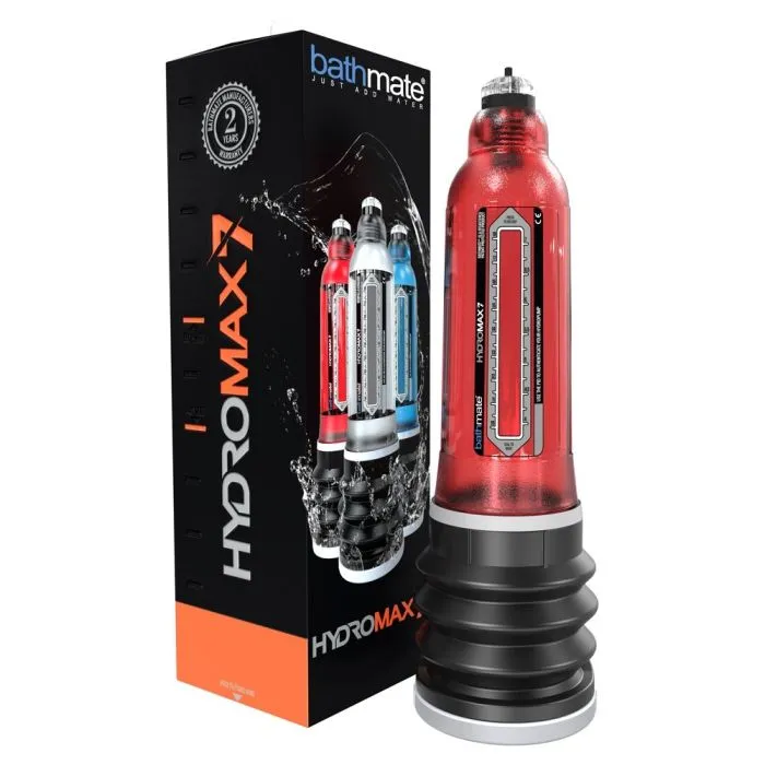 Bathmate Male Sex Toys Bathmate Hydromax7 Penis Pump Red