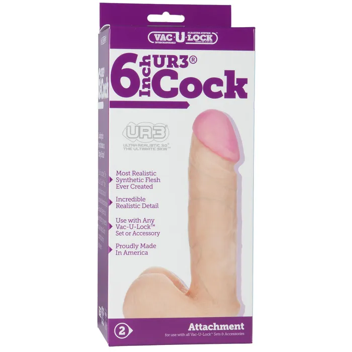 Vac U Lock Female Sex Toys Vac U Lock UR3 Realistic Dildo 6