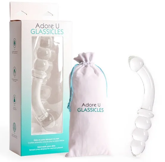 Vibrators Traveling Tickle Trunk Adore U Glassicles 9