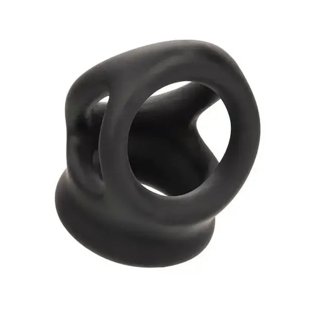 CalExotics Male Sex Toys Alpha Liquid Silicone Dual Cage Ring