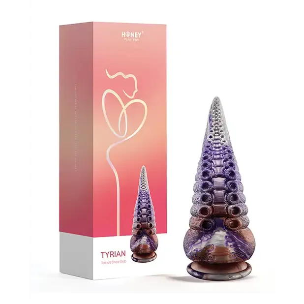 Dildos Honey Play Box Tyrian Tentacle Shape Suction Cup Dildo Multi Color