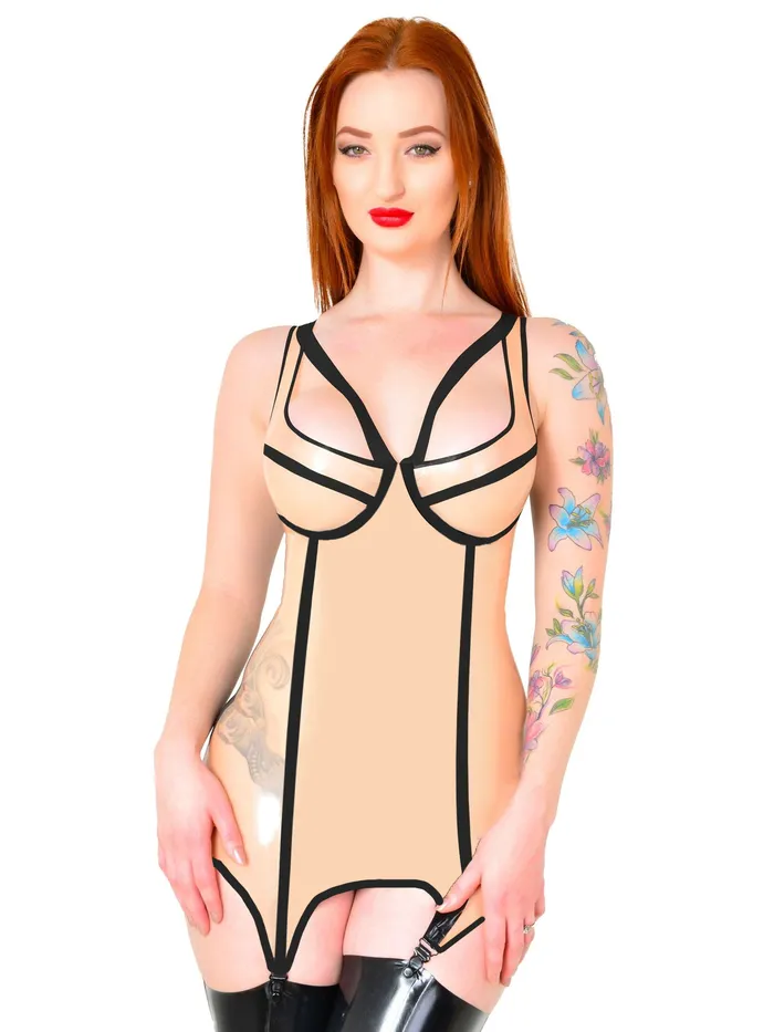 Dildos Idol Latex Corselette Flesh HonourSkintwocom