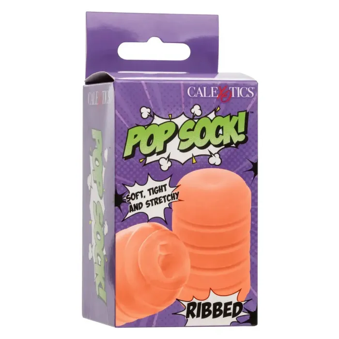Female Sex Toys California Exotic Novelties Pop Sock Ribbed Orange