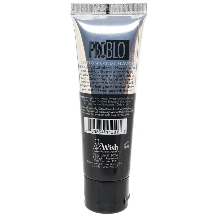 Little Genie Enhancers Pro Blo Flavored Oral Gel 15oz44ml in Cotton Candy