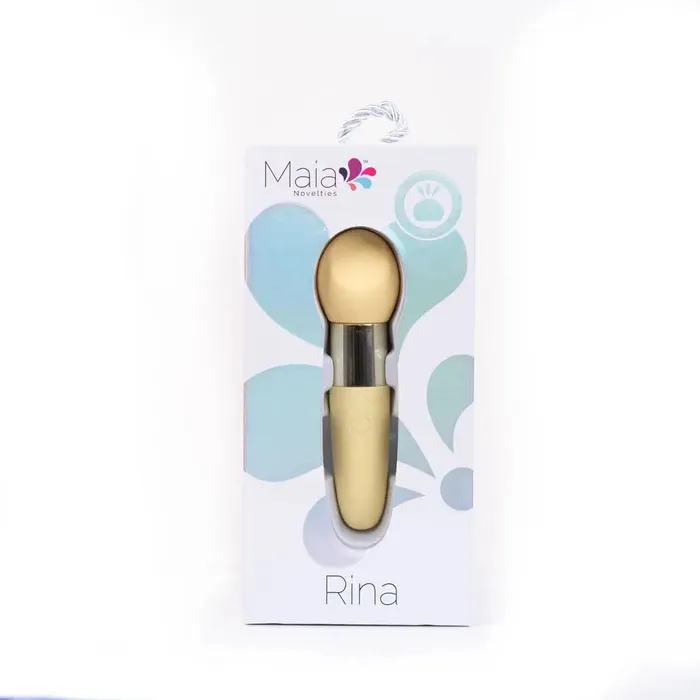 Maia Toys Female Sex Toys Rina Dual Vibrator Yellow Maia Toys Female Sex Toys Rina Dual Vibrator Yellow