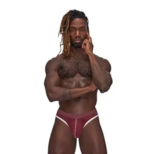 Male Power Male Sex Toys Male Power Sport Mesh Sport Thong Burgundy SM
