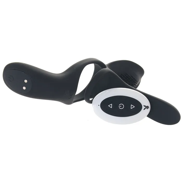 Male Sex Toys Evolved Novelties Playboy The 3 Way Vibrating Cock Ring