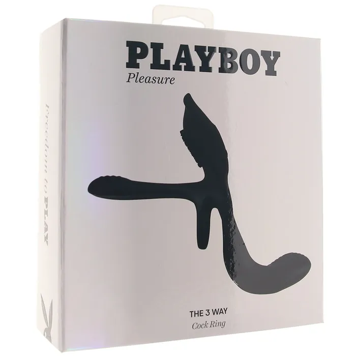 Male Sex Toys Evolved Novelties Playboy The 3 Way Vibrating Cock Ring