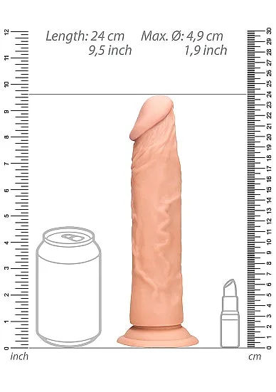 Realistic Dildo 23 cm Flesh HonourSkintwocom Female Sex Toys Realistic Dildo 23 cm Flesh HonourSkintwocom Female Sex Toys