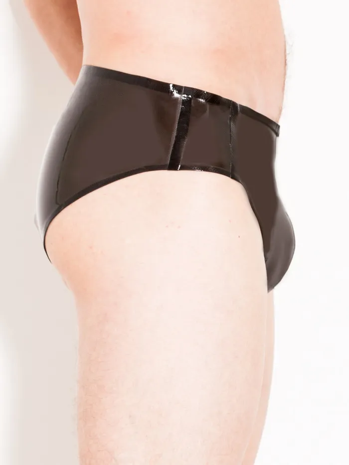 Rubber Panel Briefs ST Black Size XL HonourSkintwocom Dildos