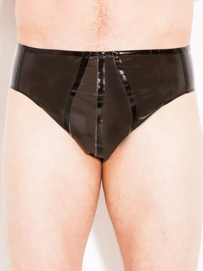 Rubber Panel Briefs ST Black Size XL HonourSkintwocom Dildos
