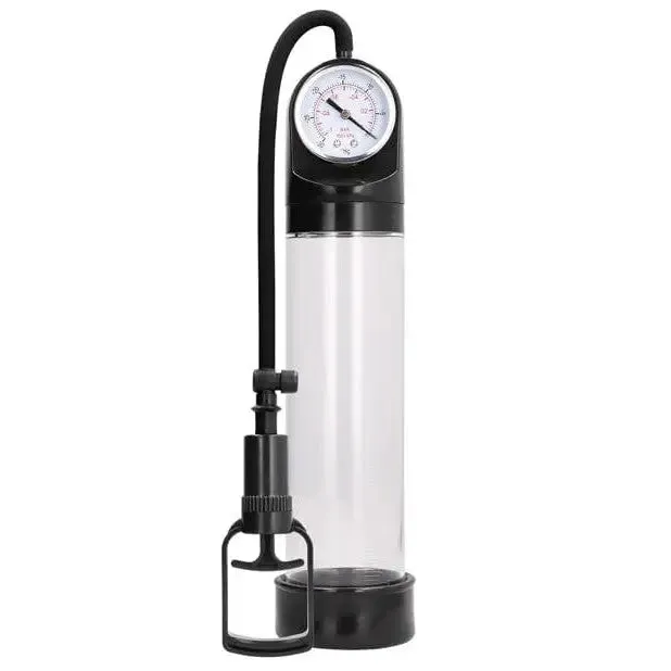 Shots America Vibrators Shots Pumped Comfort Pump Wadvanced Psi Gauge Transparent