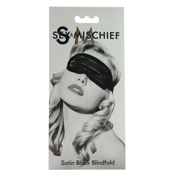 Sportsheets Anal Sex Mischief Satin Blindfold in Black Sportsheets Anal Sex Mischief Satin Blindfold in Black