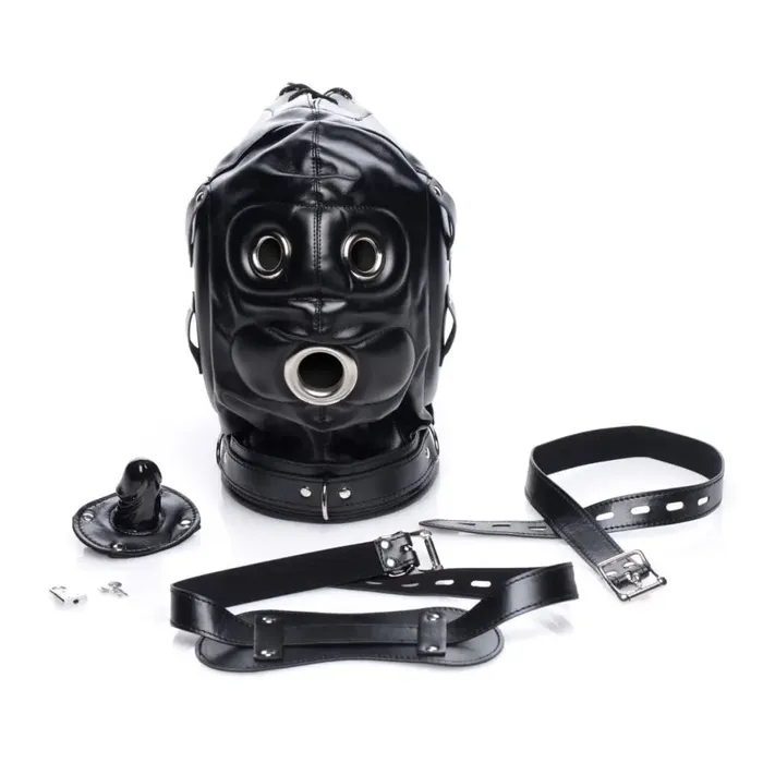 STRICT Male Sex Toys Bondage Hood With Penis Gag STRICT Male Sex Toys Bondage Hood With Penis Gag