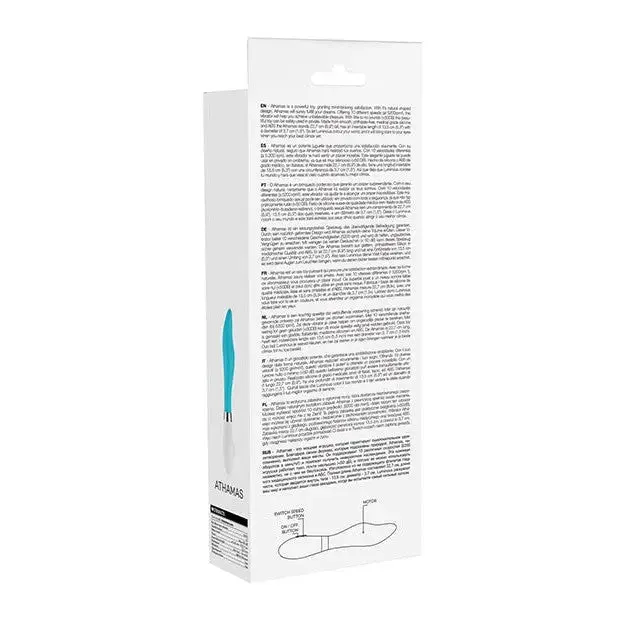 Vibrators SHOTS AMERICA Shots Luminous Athamas Silicone 10 Speed Vibrator Turquoise