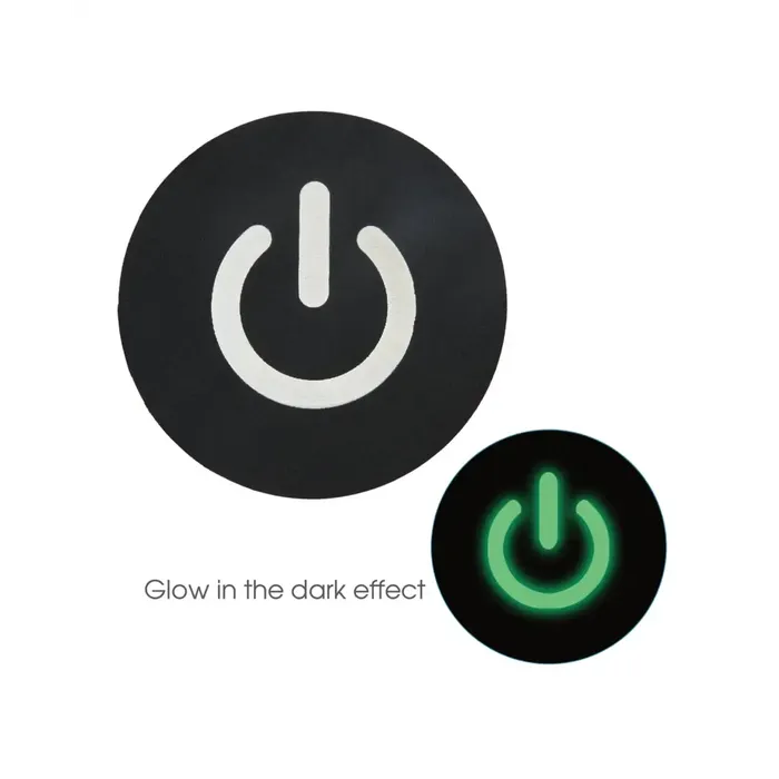 XGEN Products Female Sex Toys Pasties Glow In The Dark Power Button