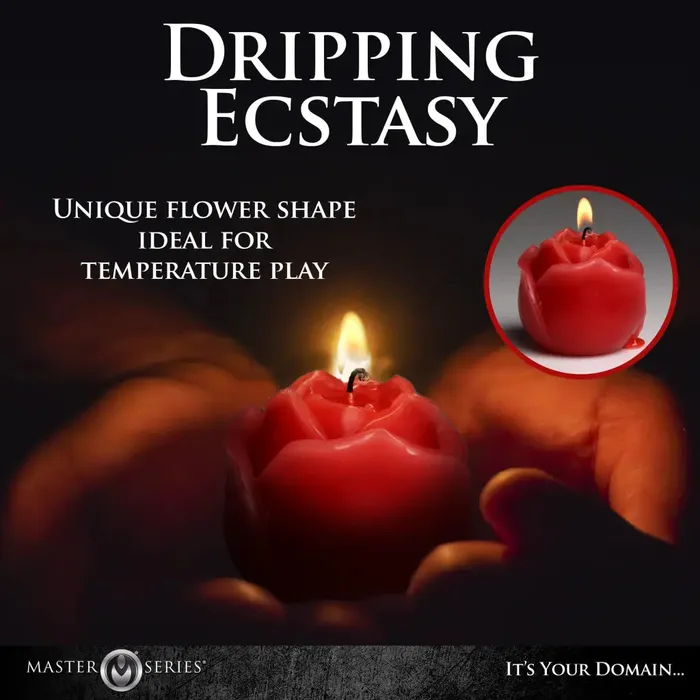 XR Brands Flaming Rose Drip Candle Vibrators