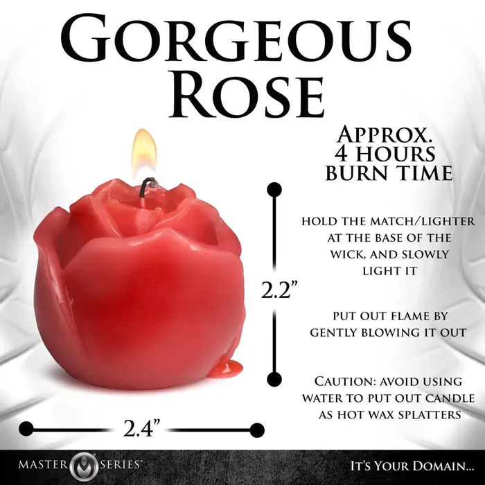 XR Brands Flaming Rose Drip Candle Vibrators