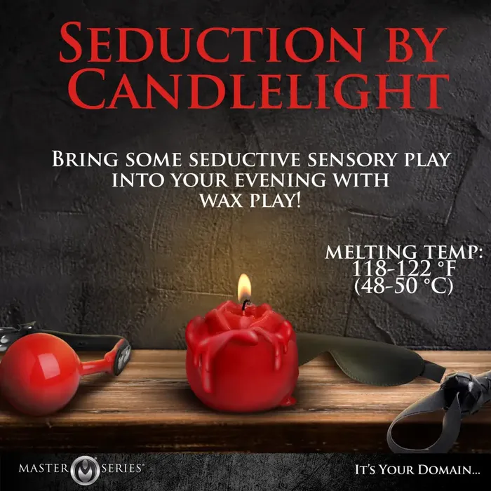 XR Brands Flaming Rose Drip Candle Vibrators