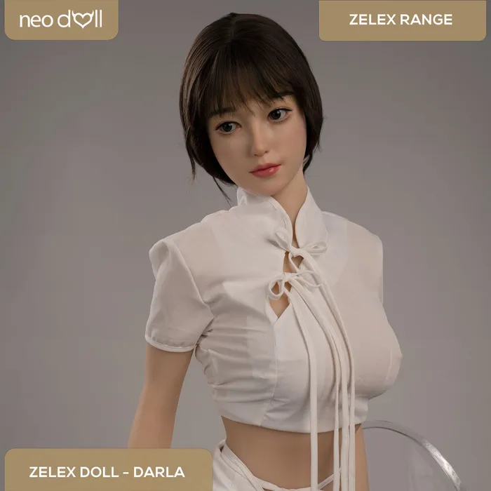 Zelex Male Sex Toys Zelex Doll Darla Silicone TPE Hybrid Sex Doll Gel Breast 160cm Natural